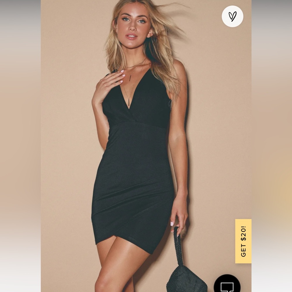 Lulus cocktail hour wrap dress size small